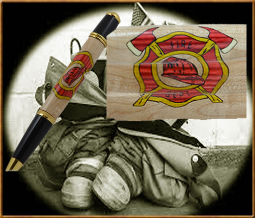 Fire Department Inlay Blank