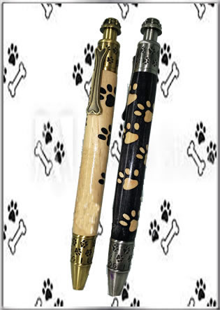 Extended Length Dog Paw Inlay Blank