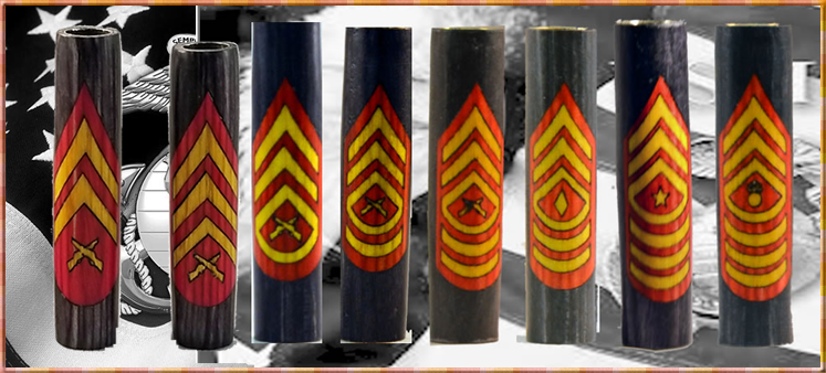 Marine Enlisted Ranks Inlay Blanks