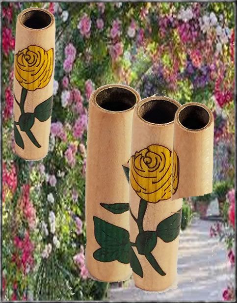 Single Rose Stem Inlay - Multiple Colors