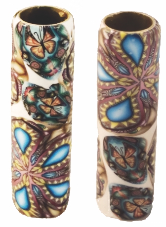 Polymer Clay Cane Paisley Butterfly