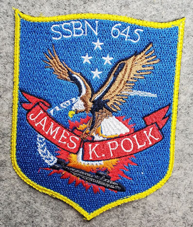 USS James K. Polk SSBN-645 Ships Patch