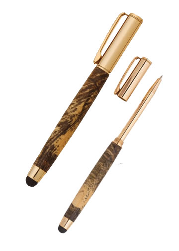 PSI Mini Telescoping Touch Stylus 24kt Gold Pen Kit